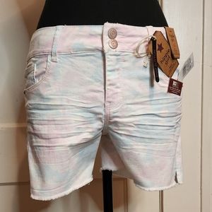 HIPPIE GIRL SHORTS SIZE 16 Midi PINK AND BLUE